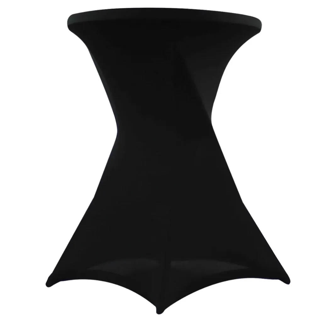 Housse noir table haute